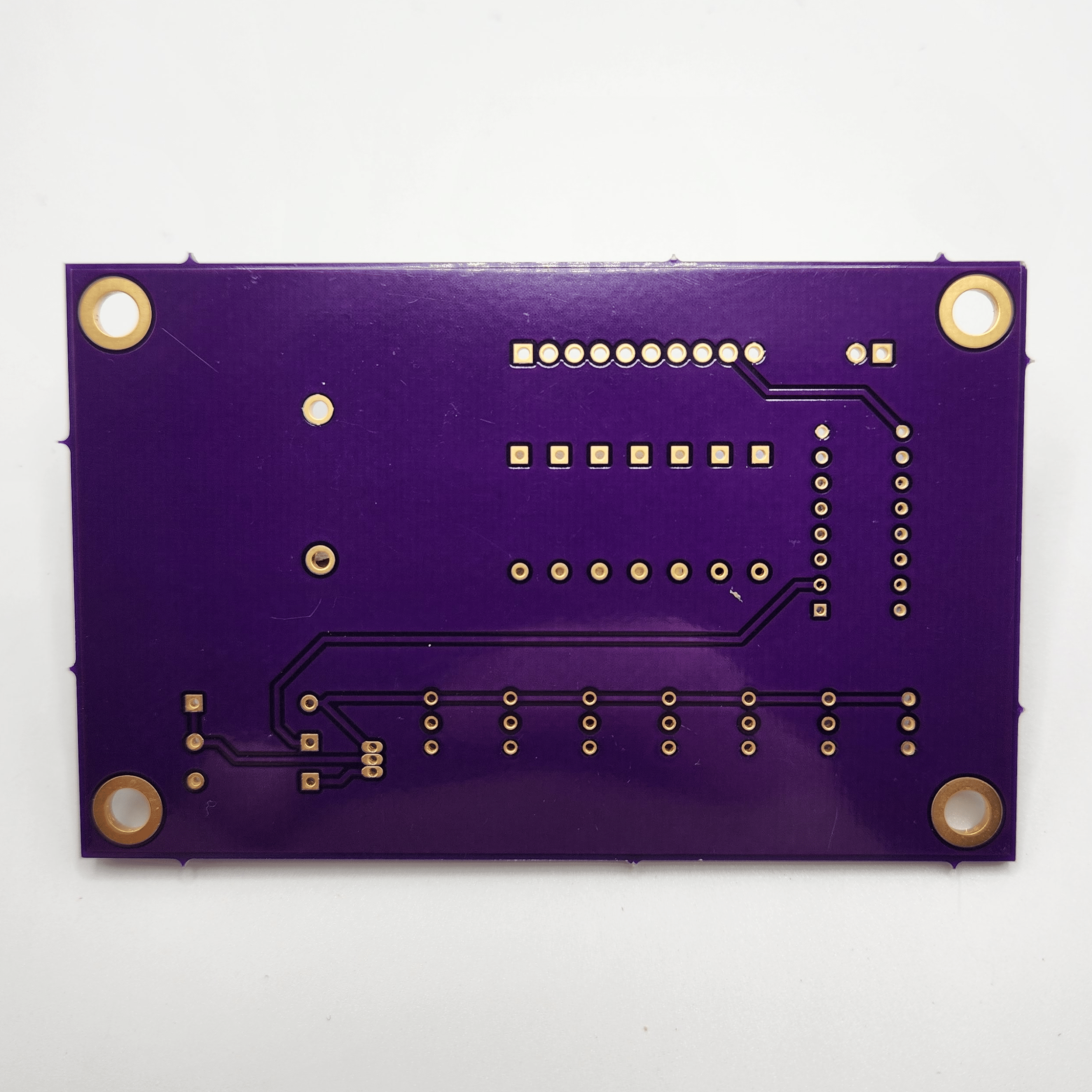 Back of unpopulated Simple Speaker and Switch Demo Board PCB