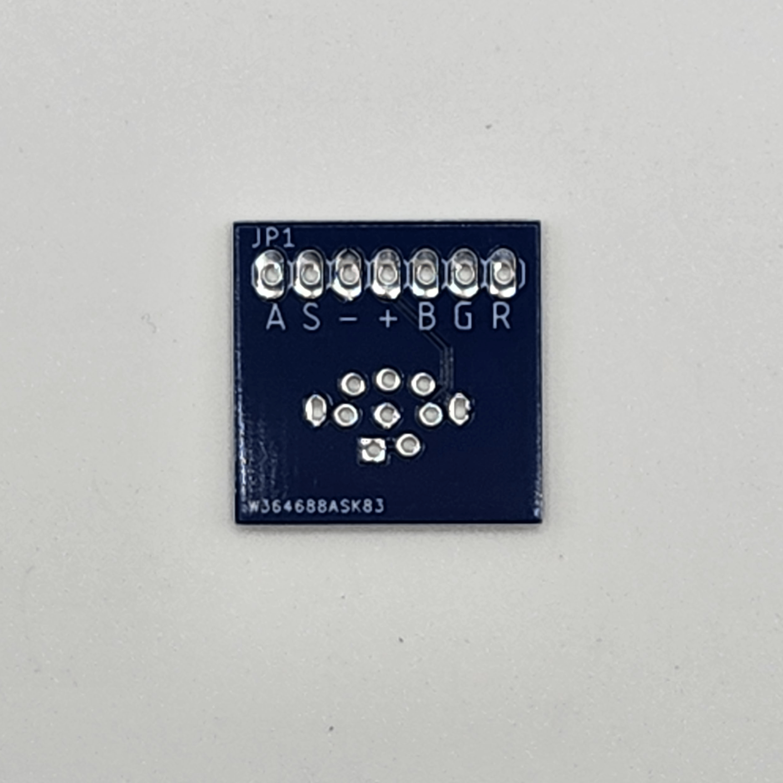 Back of Mini-DIN 8 pin breakout board