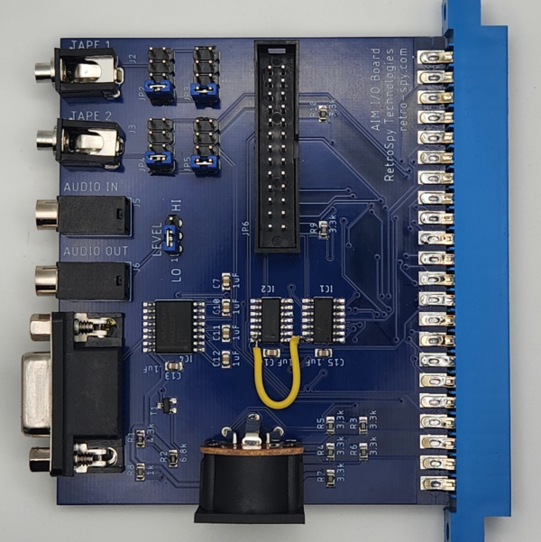 Top view of the AIM 65 I/O board