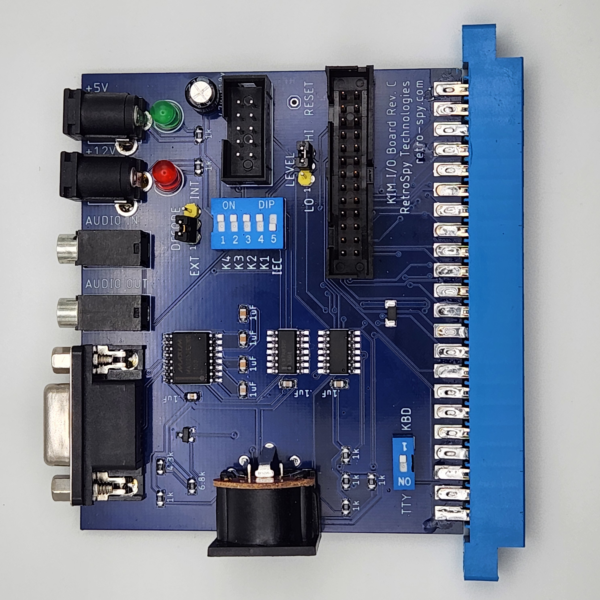 Top view of the KIM-1 I/O board