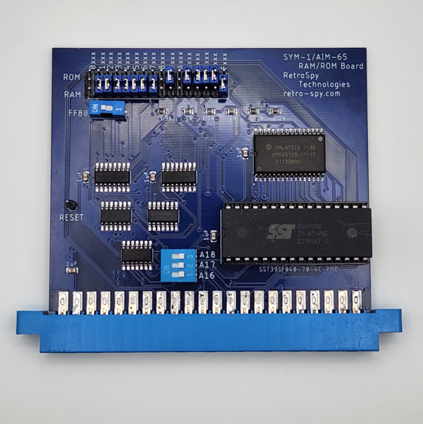 Top view of the Sym1/AIM 65 RAM/ROM board